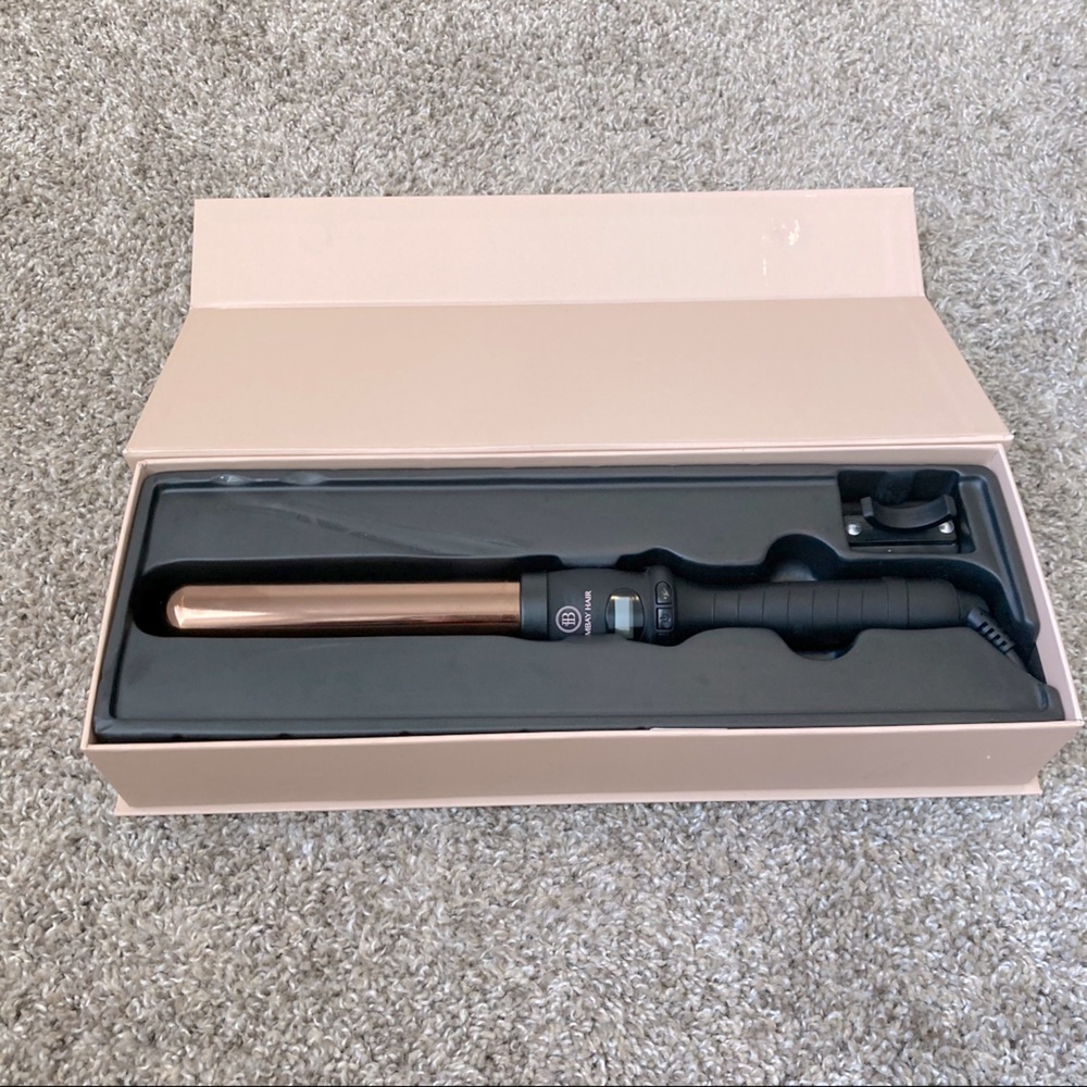 Bombay hair 32mm rose gold curling iron wand